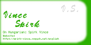 vince spirk business card